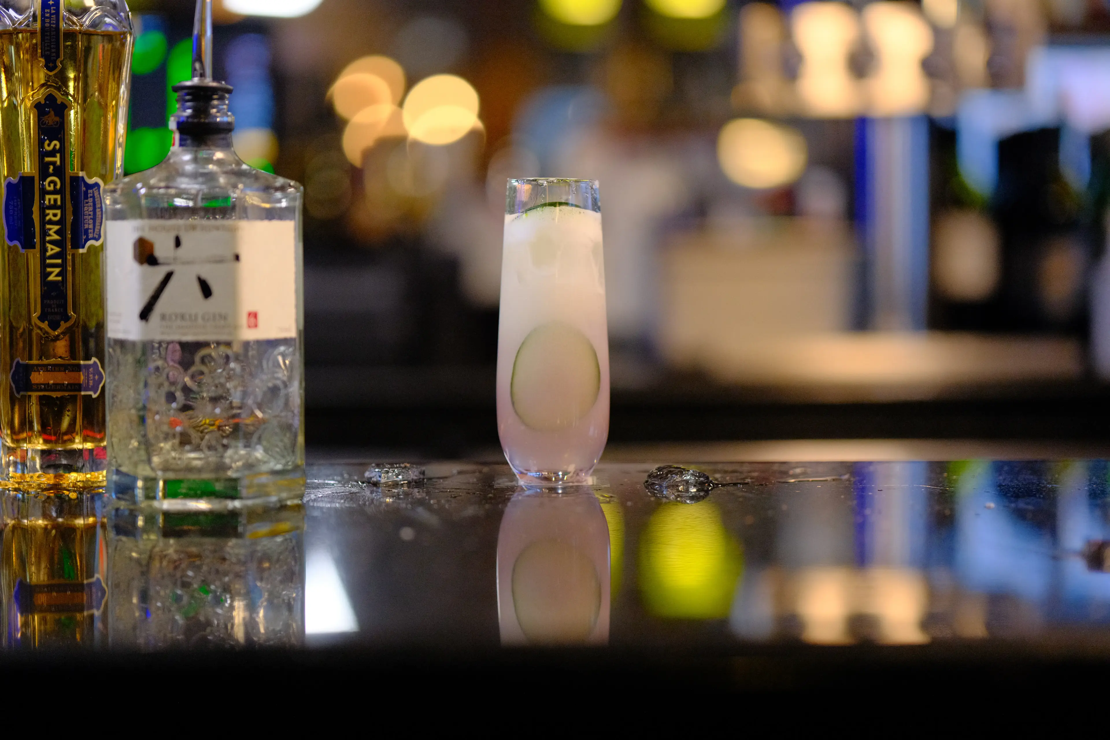 Sake and cocktails served at Zen Sushi & Bar in Barkley Village